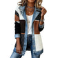 ⌛LAST DAY SALE ONLY ￡17.99!!🔥Women’s Elegant Denim Spliced Ribbed Knit Coat
