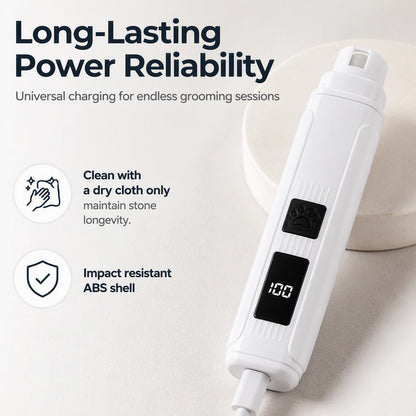 🐶🔥 2026 HOT SALE! 50K+ SOLD 💞 50% OFF! ✨ Whisper-Quiet Electric Pet Nail Grinder – Gentle 3-Step Grinding + LED Display 🐾💅 Stress-Free Grooming for Dogs & Cats!