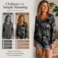 ☀️Last Day Sales - Just ￡13.99👚New Arrivals - V-Neck Tie-Dye Top with Lace-Up Detail – Soft Drape & Versatile Style for Any Casual Day