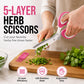 🔥HOT SALE 50%OFF🔥5-Blade Kitchen Herb Scissors