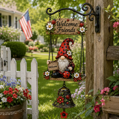 🔥HOT SALE SAVE 70% 💞50K+ SOLD!⏳✨Gnome Welcome Doorbell Outdoor Decor