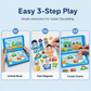 🔥Limited Time Sales - 69% OFF 🧲 Magnetic Puzzle Book for Kids – Reusable Travel Activity Toy ✈️ & Screen-Free Creative Play ✨