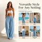 🔥⏰New Hot Sales - Save 65% 👖Women's Elastic Waist Wide-Leg Pants