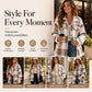 ⏰This week's hot sales - save 69% 🍂Autumn Early Bird Sale--Women's Plaid Button-Down Cozy Jacket