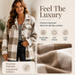 ⏰This week's hot sales - save 69% 🍂Autumn Early Bird Sale--Women's Plaid Button-Down Cozy Jacket