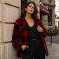 ⏰This week's hot sales - save 69% 🍂Autumn Early Bird Sale--Women's Plaid Button-Down Cozy Jacket