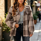 ⏰This week's hot sales - save 69% 🍂Autumn Early Bird Sale--Women's Plaid Button-Down Cozy Jacket