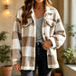 ⏰This week's hot sales - save 69% 🍂Autumn Early Bird Sale--Women's Plaid Button-Down Cozy Jacket