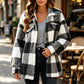 ⏰This week's hot sales - save 69% 🍂Autumn Early Bird Sale--Women's Plaid Button-Down Cozy Jacket