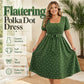 🌈2026 Summer Hot Sale 50% OFF!✨Women's Plus Size Polka Dot Dress 