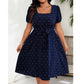 🌈2026 Summer Hot Sale 50% OFF!✨Women's Plus Size Polka Dot Dress 