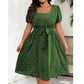 🌈2026 Summer Hot Sale 50% OFF!✨Women's Plus Size Polka Dot Dress 