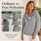 🔥New Hot Sales - save 50%😍Women's Corduroy Half-Button Hooded Sweatshirt