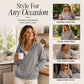 🔥New Hot Sales - save 50%😍Women's Corduroy Half-Button Hooded Sweatshirt