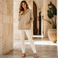 🔥New Hot Sales - save 50%😍Women's Corduroy Half-Button Hooded Sweatshirt