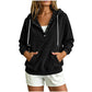 🔥New Hot Sales - save 50%😍Women's Corduroy Half-Button Hooded Sweatshirt
