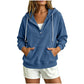 🔥New Hot Sales - save 50%😍Women's Corduroy Half-Button Hooded Sweatshirt