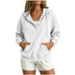 🔥New Hot Sales - save 50%😍Women's Corduroy Half-Button Hooded Sweatshirt