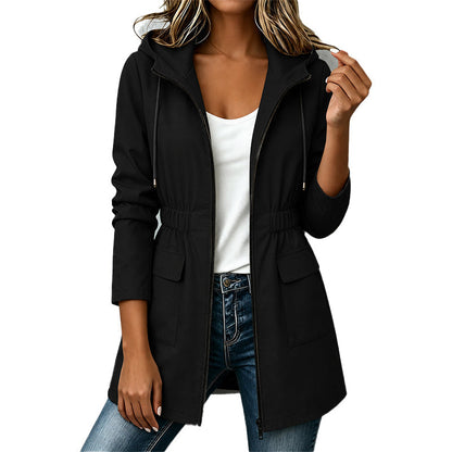 ⏳💥This week's limited sales - just ￡19.99⏰😍Women's Water Resistant Hooded Rain Jacket