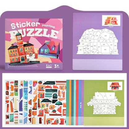 🏆This week's surprise Price😍Only £6.99!!🚗Kids Geometric Sticker Activity Book🧩The Best Gift For Kids❤️