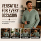 Men's Slim Fit Waffle Knit V-Neck Shirt