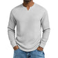 Men's Slim Fit Waffle Knit V-Neck Shirt