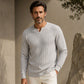 Men's Slim Fit Waffle Knit V-Neck Shirt