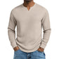 Men's Slim Fit Waffle Knit V-Neck Shirt