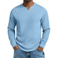 Men's Slim Fit Waffle Knit V-Neck Shirt