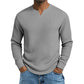 Men's Slim Fit Waffle Knit V-Neck Shirt