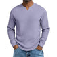 Men's Slim Fit Waffle Knit V-Neck Shirt