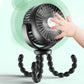 🔥Limited-Time Sales - save 60%🌬️ Mini Portable Octopus Stroller Fan – Flexible 360° Pram Fan 👶🛒✨