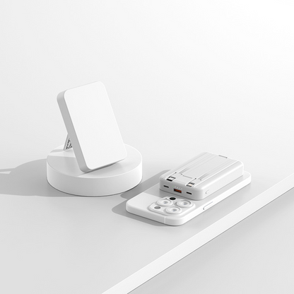 3-in-1 Magnetic Wireless Power Bank with Dual Cables