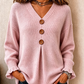 Women's V Neck Knit Sweater