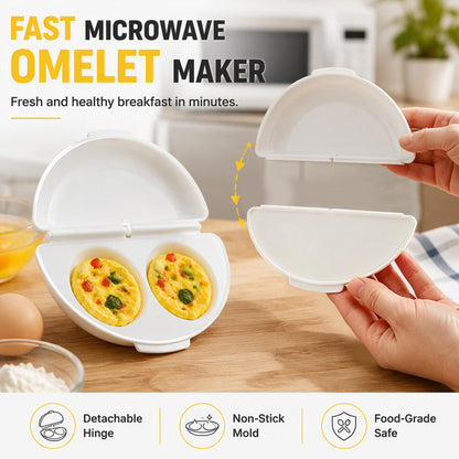 🥳2026 HOT SALE-BUY 1 GET 1 FREE🥳💞2-in-1 Omelet Maker & Egg Cup Cooker