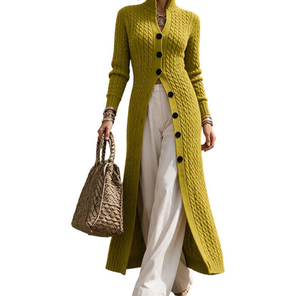 🧶 Long-Line Warmth, Flattering Texture | Women's Cable Knit Duster Cardigan