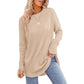 💖This week's Hot Sales - Only ￡13.99✨🍂Women's Casual Crewneck Long Sleeve Top With Thumb Holes and Curved Hem