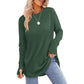 💖This week's Hot Sales - Only ￡13.99✨🍂Women's Casual Crewneck Long Sleeve Top With Thumb Holes and Curved Hem