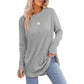 💖This week's Hot Sales - Only ￡13.99✨🍂Women's Casual Crewneck Long Sleeve Top With Thumb Holes and Curved Hem