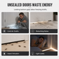 📢📢50% OFF !! ⏰DIY Wear Resistant Leather Under Door Draft Stopper Windproof and Insect Proof Bedroom Door Bottom Seal Strip