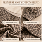 😍LAST DAY HOT SALES - ONLY ￡13.99🐆 Leopard Print, Flattering Off-Shoulder Drape | Women's Relaxed Pullover Top