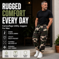 Men's Camouflage Drawstring Athletic Cargo Pants