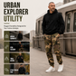 Men's Camouflage Drawstring Athletic Cargo Pants