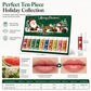 🎅Early Xmas Sales - 50% OFF🎄Christmas Fruity Lip Balm Set 💋Long‑Lasting Moisturizing Lip Care Sticks For Dry Chapped Lips