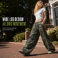🔥LAST DAY 50% OFF ✨Women's Vintage Washed Wide-Leg Sweatpants