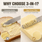 💥Limited-Time Sales - 50% OFF😍Professional 304 Stainless Steel 3-in-1 Butter Knife and Spreader