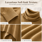 Women's Elegant Knitted Shawl Wrap Solid Color Loose Fit Versatile Cape