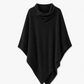 Women's Elegant Knitted Shawl Wrap Solid Color Loose Fit Versatile Cape