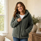 Women's Casual Plush Hooded Jacket