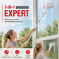 💥Limited-Time Sales - 50% OFF😍2-in-1 Extendable Window Squeegee & Scrubber Brush
